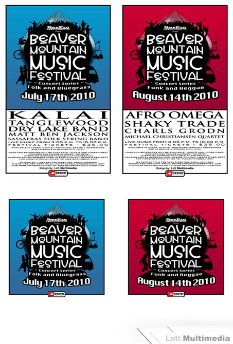 Beaver Mountain Music Festival Logos